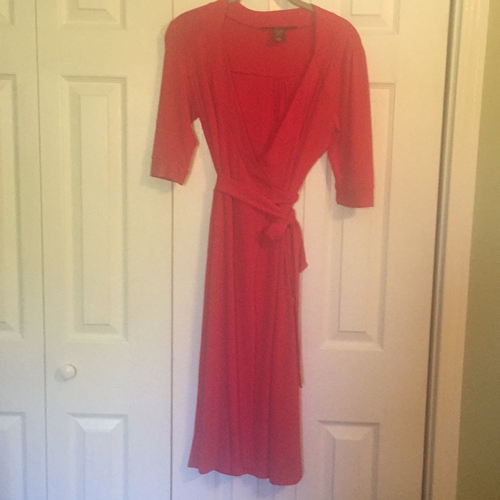 Merona red size S wrap dress - never worn